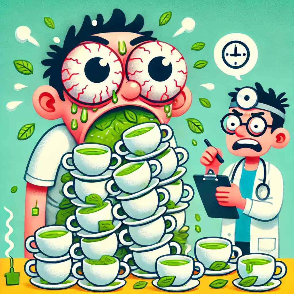 ne pas boire trop de the vert