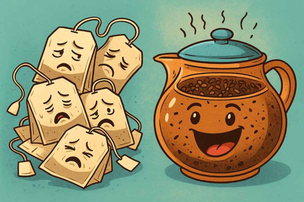 ne pas utiliser thé industriel